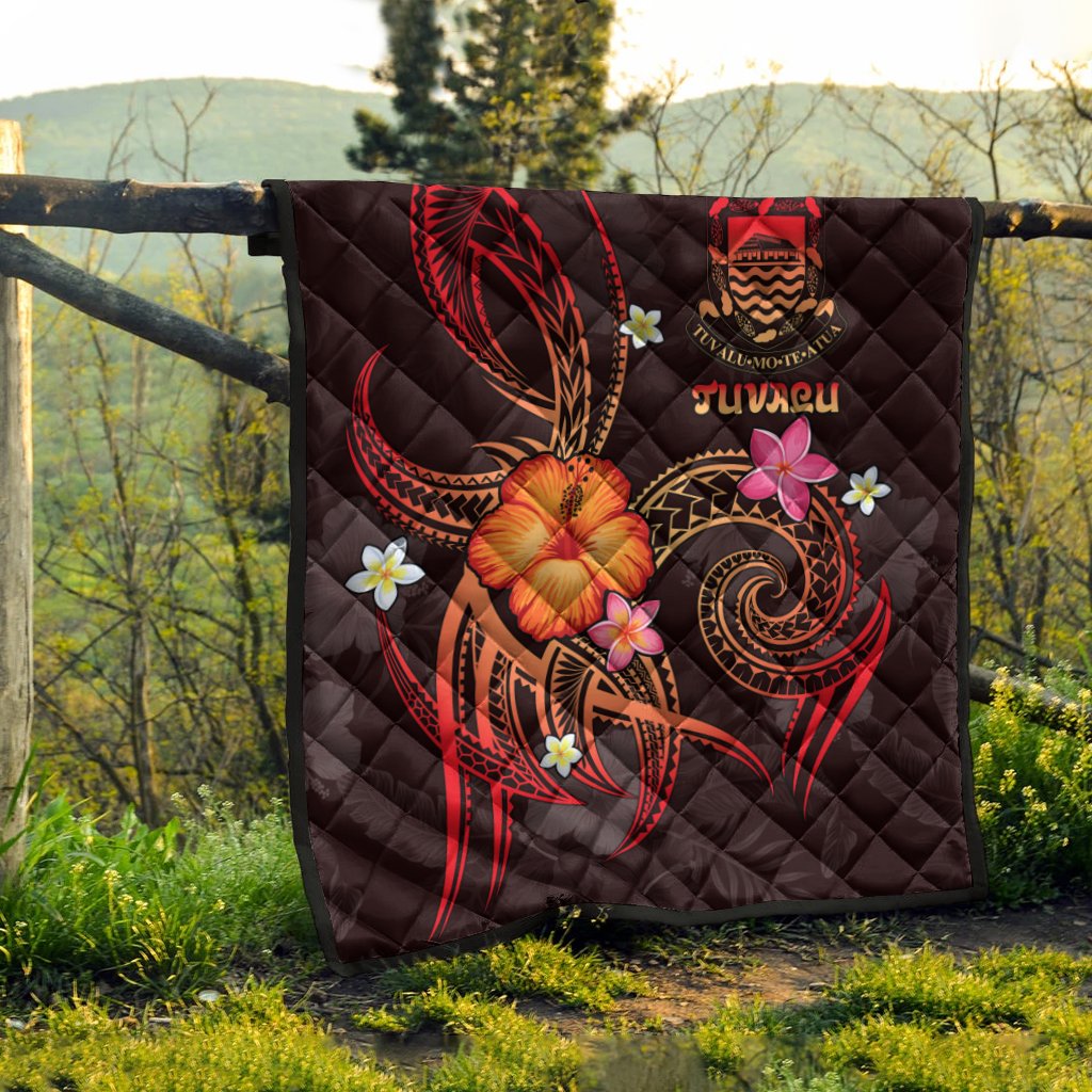 Tuvalu Polynesian Premium Quilt - Legend of Tuvalu (Red) - Polynesian Pride