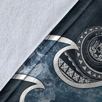 Polynesian Hawaii Premium Blanket - Ocean Style (Coat of Arms) - Polynesian Pride