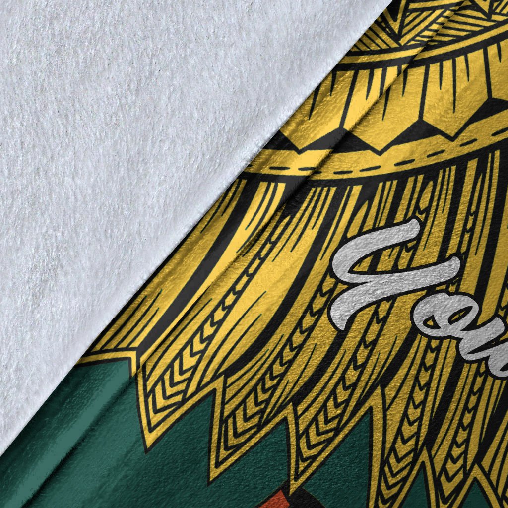 Papua New Guinea Jiwaka Province Polynesian Custom Personalised Blanket - Tribal Wave Tattoo - Polynesian Pride