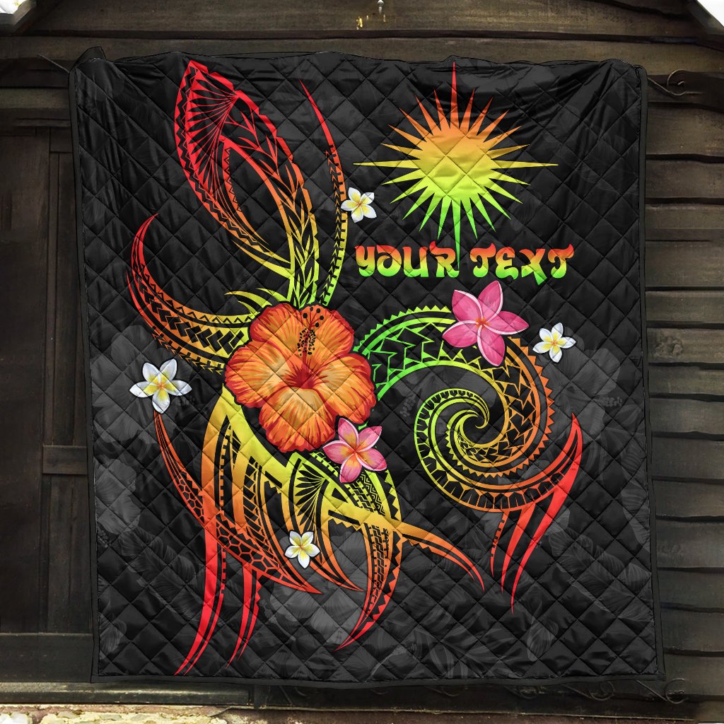 Marshall Islands Polynesian Personalised Premium Quilt - Legend of Marshall Islands (Reggae) - Polynesian Pride