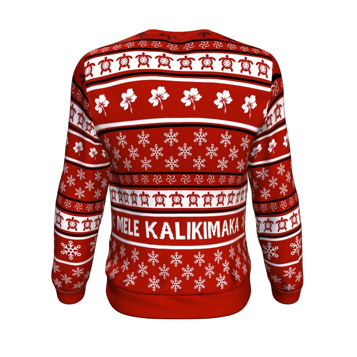 Hawaii Warriors Mele Kalikimaka Sweatshirt - Ugly Persionalised Hawaii Christmas - Polynesian Pride