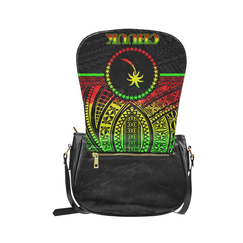 Chuuk States Classic Saddle Bag - Reggae Color Version - Polynesian Pride