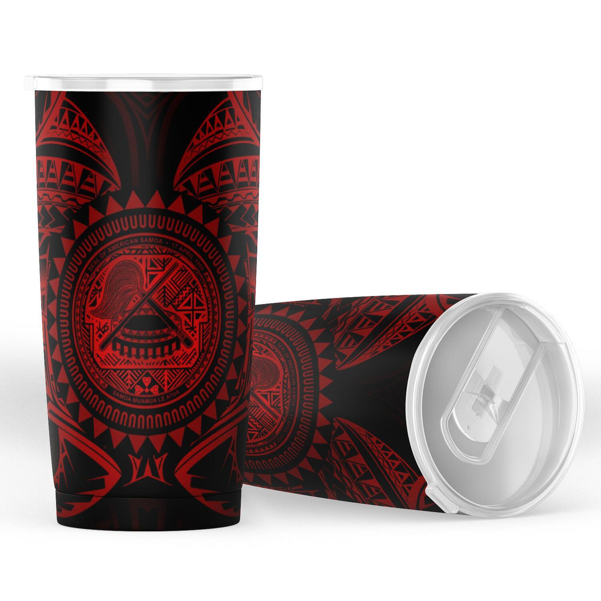 American Samoa Polynesian Tumbler - American Samoa Red Seal - Polynesian Pride