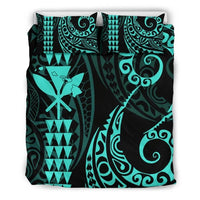 Kanaka Map Bedding Set Turquoise Art - Polynesian Pride