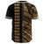 Hawaii Polynesian Kakau Baseball Jersey V.5 - Freestyle - Gold - Polynesian Pride