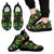 Hawaii Tropical Pattern With Pineapples, Palm Leaves And Flowers. Sneakers Men's Sneakers Black - Polynesian Pride