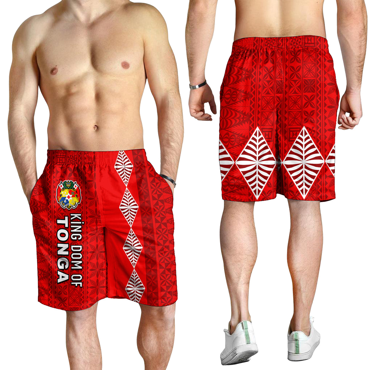 Kingdom of Tonga Men Short 2021 Tonga National Day LT13 Men's Shorts Red - Polynesian Pride