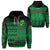 Custom Vanuatu Rugby Hoodie Impressive Version Custom Text and Number Unisex Green - Polynesian Pride