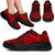 Polynesian Plumeria Mix Red Black Chunky Sneakers - Polynesian Pride