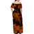 Hawaii Matching Dress and Hawaiian Shirt Polynesia Orange Shark LT13 - Polynesian Pride