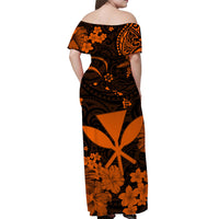 Hawaii Matching Dress and Hawaiian Shirt Polynesia Orange Kanaka Maoli LT13 - Polynesian Pride