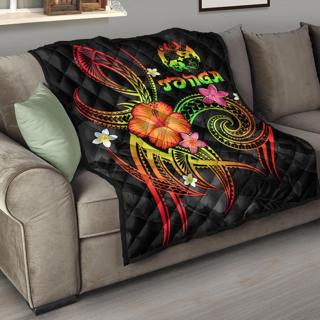 Tonga Polynesian Premium Quilt - Legend of Tonga (Raggae) - Polynesian Pride