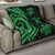 Fiji Polynesian Premium Quilt - Green Tentacle Turtle - Polynesian Pride