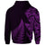 New Zealand Rugby Hoodie Aotearoa Maori Style Purple - Polynesian Pride