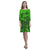 Polynesian Rhea Loose Round Neck Dress - Green Turtle Women Green - Polynesian Pride