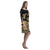 Polynesian Rhea Loose Round Neck Dress - Black Turtle Yellow - Polynesian Pride