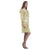 Polynesian Floral Rhea Loose Round Neck Dress - White Golden Version - Polynesian Pride