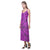 Tonga Pattern V - Neck Open Fork Long Dress - Pink Style - Polynesian Pride