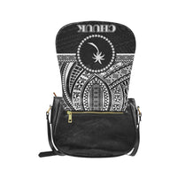 Chuuk States Classic Saddle Bag - Black White Version - Polynesian Pride