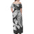 Wallis et Futuna Off Shoulder Long Dress Version Luxurious Black LT13 - Polynesian Pride