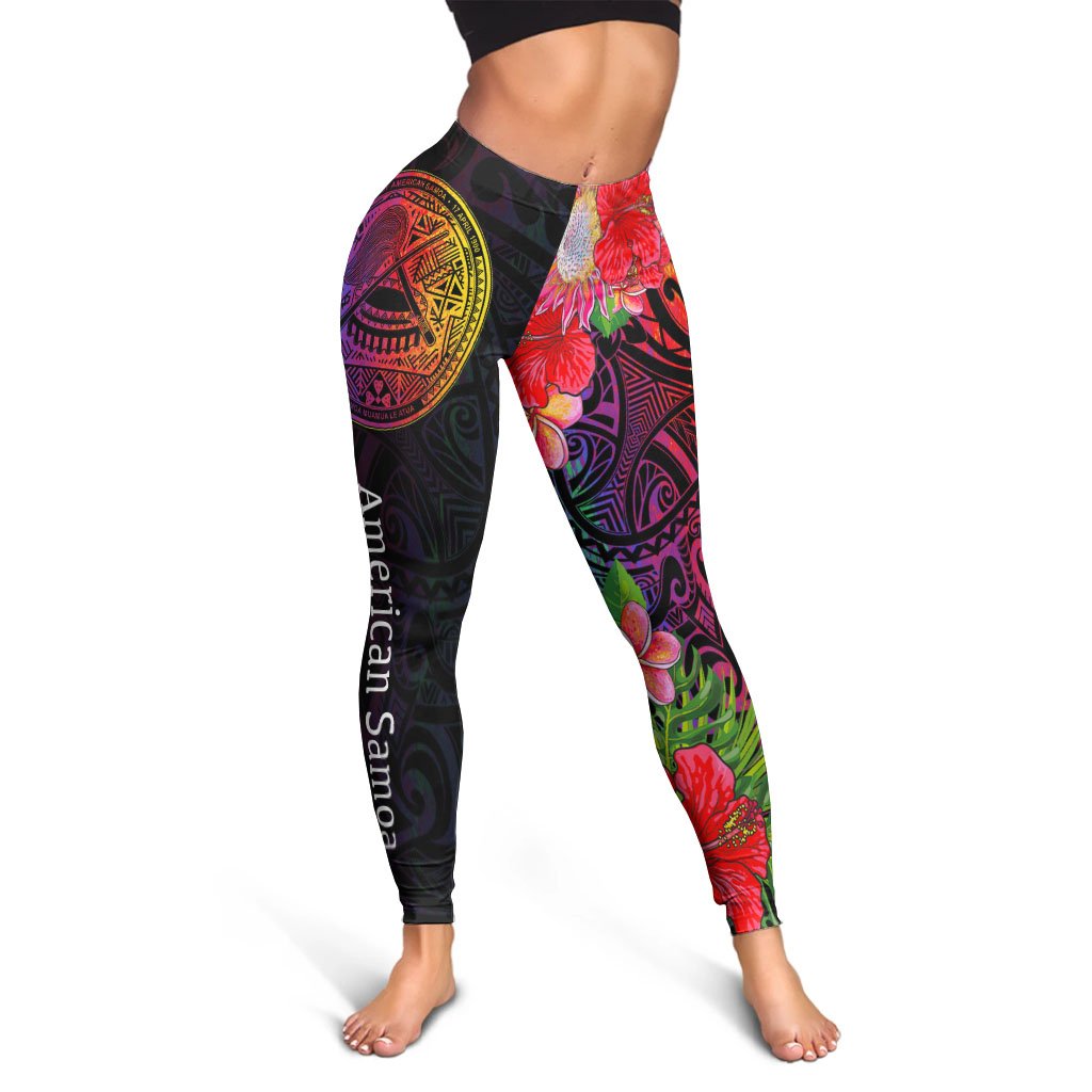 American Samoa Leggings - Tropical Hippie Style - Polynesian Pride