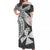 Wallis et Futuna Off Shoulder Long Dress Version Luxurious Black LT13 Long Dress Black - Polynesian Pride