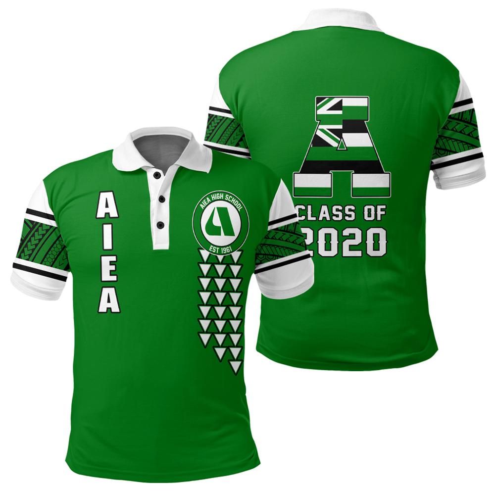 Custom Hawaii Polo Shirt Aiea High Custom Your Class Polo Shirt Unisex Green - Polynesian Pride