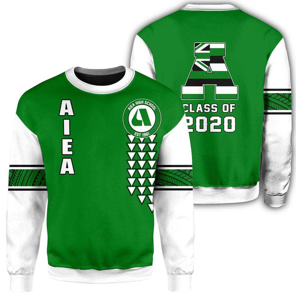 (Personalized) Hawaii - Aiea High Custom Your Class Sweatshirt - AH Unisex Green - Polynesian Pride