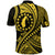 Custom Aitutaki Cook Islands Polo Shirt Gold Polynesian Wave Style LT9 - Polynesian Pride