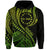 Aitutaki Cook Islands Hoodie Green Polynesian Wave Style LT9 Zip Hoodie Green - Polynesian Pride