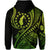 Custom Aitutaki Cook Islands Hoodie Green Polynesian Wave Style LT9 - Polynesian Pride