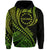 Aitutaki Cook Islands Hoodie Green Polynesian Wave Style LT9 Hoodie Green - Polynesian Pride