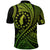 Custom Aitutaki Cook Islands Polo Shirt Green Polynesian Wave Style LT9 - Polynesian Pride