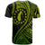 Aitutaki Cook Islands T Shirt Green Polynesian Wave Style LT9 - Polynesian Pride