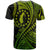 Custom Aitutaki Cook Islands T Shirt Green Polynesian Wave Style LT9 - Polynesian Pride