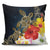 Hawaiian - Hawaii Honu Hibiscus Galaxy Pillow Covers - AH Pillow Covers Black - Polynesian Pride