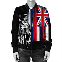 Hawaiian - Hawaii King Flag Bomber Jacket - AH - Polynesian Pride