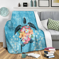 Hawaii Blanket - Hawaii Turtle Hibiscus Plumeria Premium Blankets - AH - Polynesian Pride