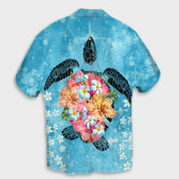 Hawaiian - Hawaii Turtle Hibiscus Plumeria Hawaiian Shirt - AH - Polynesian Pride