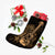 Hawaiian - Hawaii Ukulele Flower Christmas Stocking - Gold - AH - Polynesian Pride