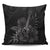 Hawaiian - Hawaii Ukulele Flower Pillow Covers - Gray - AH Pillow Covers Black - Polynesian Pride