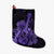 Hawaiian - Hawaii Ukulele Flower Christmas Stocking - Purple - AH Christmas Stocking 26 X 42 cm Black - Polynesian Pride