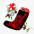 Hawaiian - Hawaii Ukulele Flower Christmas Stocking - Red - AH - Polynesian Pride