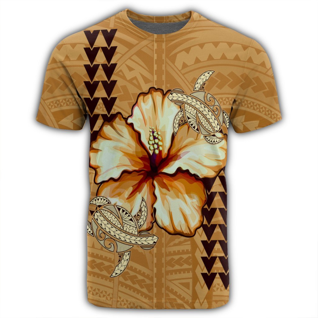 Hawaiian Vintage Hibiscus T Shirt AH - Polynesian Pride