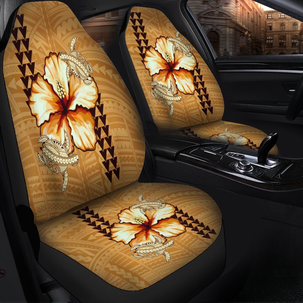 Hawaiian Vintage Hibiscus Car Seat Covers AH - Polynesian Pride