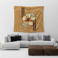 Hawaiian Vintage Hibiscus Tapestry AH - Polynesian Pride