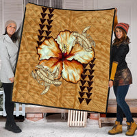 Hawaiian Vintage Hibiscus Premium Quilts AH - Polynesian Pride