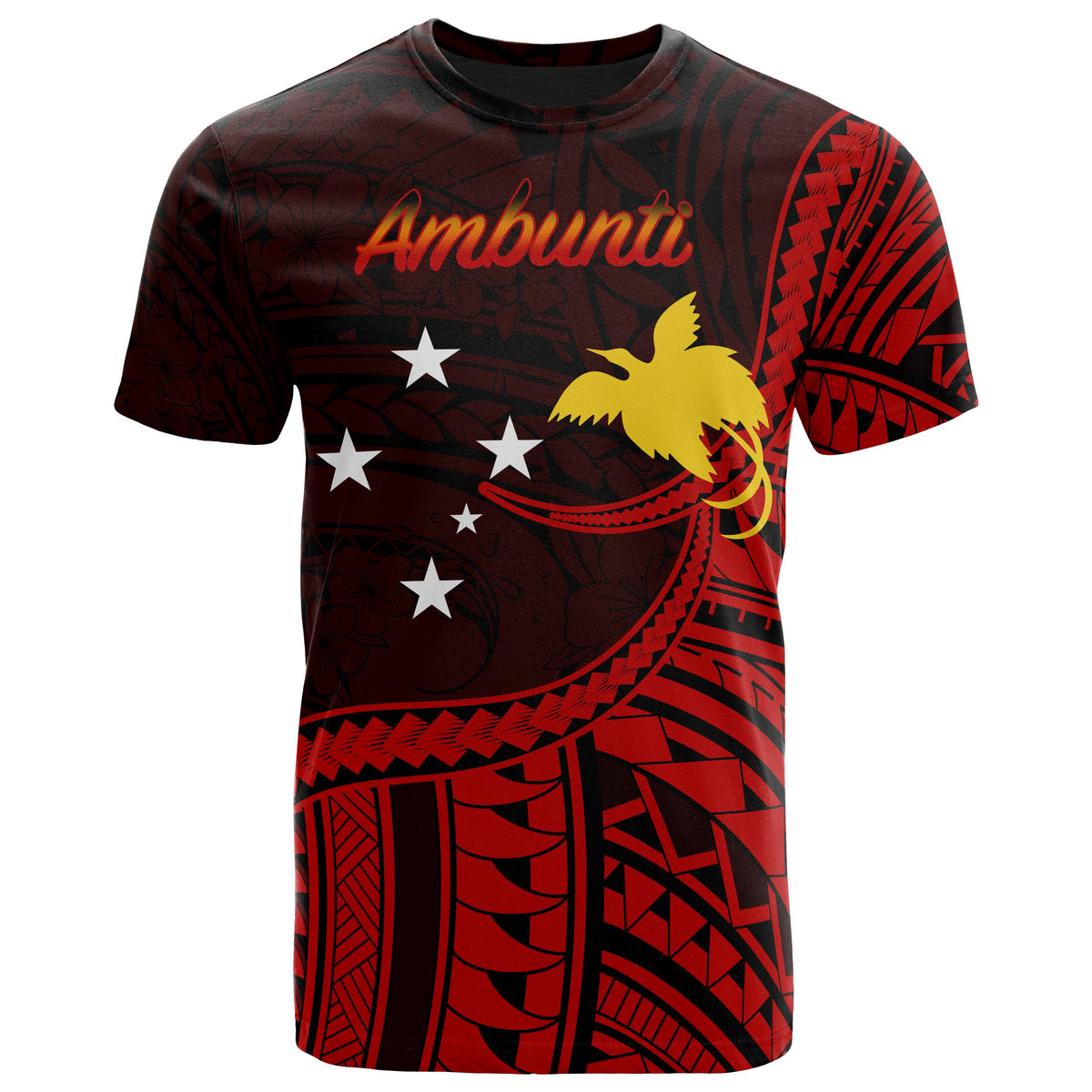 Papua New Guinea T Shirt Ambunti Polynesian Patterns Unisex Black - Polynesian Pride