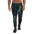 American Samoa Jogger - American Samoa Seal With Turtle Blooming Hibiscus Turquoise Turquoise - Polynesian Pride