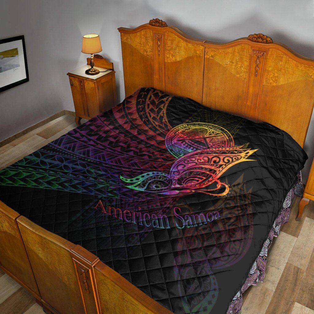 American Samoa Premium Quilt - Butterfly Polynesian Style - Polynesian Pride